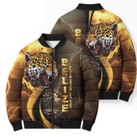 Belize Emancipation Day Bomber Puffer Jacket A Nation Proud And Free - Wonder Print Shop