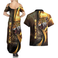 Belize Emancipation Day Couples Matching Summer Maxi Dress and Hawaiian Shirt A Nation Proud And Free - Wonder Print Shop