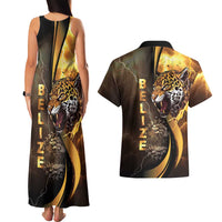 Belize Emancipation Day Couples Matching Tank Maxi Dress and Hawaiian Shirt A Nation Proud And Free - Wonder Print Shop