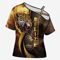 Belize Emancipation Day Cross Shoulder Shirt A Nation Proud And Free - Wonder Print Shop