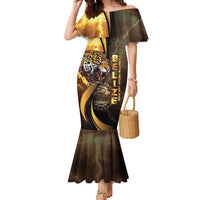 Belize Emancipation Day Family Matching Mermaid Dress and Hawaiian Shirt A Nation Proud And Free - Wonder Print Shop