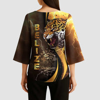 Belize Emancipation Day Kimono Sleeve Blouse A Nation Proud And Free - Wonder Print Shop