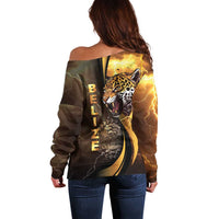 Belize Emancipation Day Off Shoulder Sweater A Nation Proud And Free - Wonder Print Shop