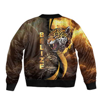 Belize Emancipation Day Sleeve Zip Bomber Jacket A Nation Proud And Free - Wonder Print Shop