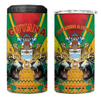 Guyana Emancipation Day 4 in 1 Can Cooler Tumbler Guyanese And Pride - Wonder Print Shop