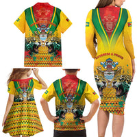 Guyana Emancipation Day Family Matching Long Sleeve Bodycon Dress and Hawaiian Shirt Guyanese And Pride - Wonder Print Shop