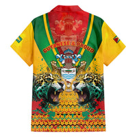 Guyana Emancipation Day Family Matching Off Shoulder Maxi Dress and Hawaiian Shirt Guyanese And Pride - Wonder Print Shop