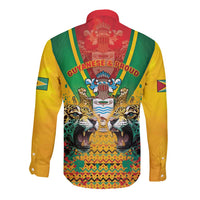 Guyana Emancipation Day Long Sleeve Button Shirt Guyanese And Pride - Wonder Print Shop