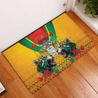 Guyana Emancipation Day Rubber Doormat Guyanese And Pride - Wonder Print Shop