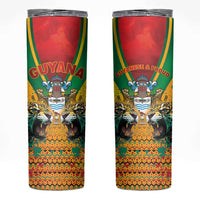 Guyana Emancipation Day Skinny Tumbler Guyanese And Pride - Wonder Print Shop