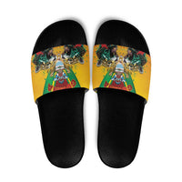 Guyana Emancipation Day Slide Sandals Guyanese And Pride - Wonder Print Shop