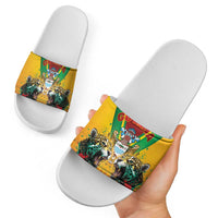 Guyana Emancipation Day Slide Sandals Guyanese And Pride - Wonder Print Shop