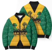 Jamaica Emancipation Day Bomber Puffer Jacket Wi Likkle But Wi Tallawah - Wonder Print Shop