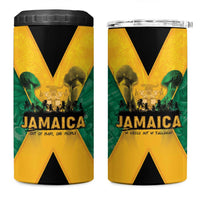 Jamaica Emancipation Day 4 in 1 Can Cooler Tumbler Wi Likkle But Wi Tallawah - Wonder Print Shop
