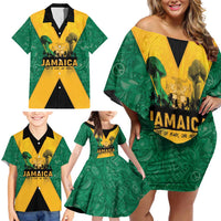 Jamaica Emancipation Day Family Matching Off Shoulder Short Dress and Hawaiian Shirt Wi Likkle But Wi Tallawah - Wonder Print Shop