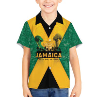 Jamaica Emancipation Day Family Matching Off Shoulder Short Dress and Hawaiian Shirt Wi Likkle But Wi Tallawah - Wonder Print Shop