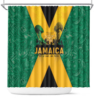 Jamaica Emancipation Day Shower Curtain Wi Likkle But Wi Tallawah - Wonder Print Shop