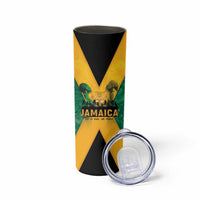 Jamaica Emancipation Day Skinny Tumbler Wi Likkle But Wi Tallawah - Wonder Print Shop