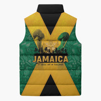 Jamaica Emancipation Day Sleeveless Puffer Jacket Wi Likkle But Wi Tallawah - Wonder Print Shop