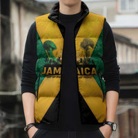 Jamaica Emancipation Day Sleeveless Puffer Jacket Wi Likkle But Wi Tallawah - Wonder Print Shop