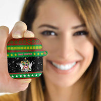 Saint Kitts And Nevis Christmas AirPods Case Coat Of Arms Xmas Vibe - Wonder Print Shop