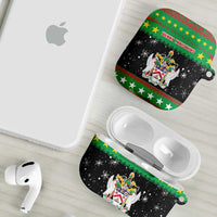 Saint Kitts And Nevis Christmas AirPods Case Coat Of Arms Xmas Vibe - Wonder Print Shop