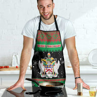 Saint Kitts And Nevis Christmas Apron Coat Of Arms Xmas Vibe - Wonder Print Shop