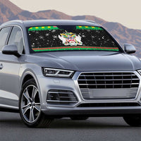 Saint Kitts And Nevis Christmas Auto Sun Shade Coat Of Arms Xmas Vibe - Wonder Print Shop