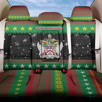 Saint Kitts And Nevis Christmas Back Car Seat Cover Coat Of Arms Xmas Vibe - Wonder Print Shop