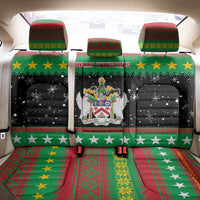 Saint Kitts And Nevis Christmas Back Car Seat Cover Coat Of Arms Xmas Vibe - Wonder Print Shop