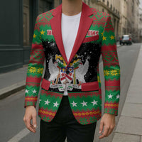 Saint Kitts And Nevis Christmas Blazer Coat Of Arms Xmas Vibe - Wonder Print Shop