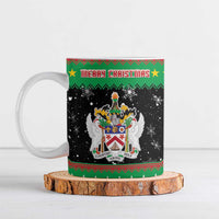 Saint Kitts And Nevis Christmas Ceramic Mug Coat Of Arms Xmas Vibe - Wonder Print Shop