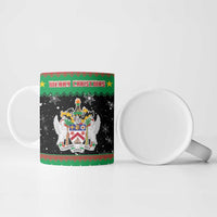 Saint Kitts And Nevis Christmas Ceramic Mug Coat Of Arms Xmas Vibe - Wonder Print Shop