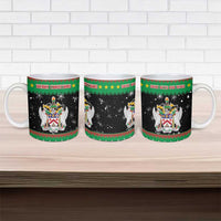 Saint Kitts And Nevis Christmas Ceramic Mug Coat Of Arms Xmas Vibe - Wonder Print Shop