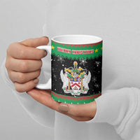 Saint Kitts And Nevis Christmas Ceramic Mug Coat Of Arms Xmas Vibe - Wonder Print Shop