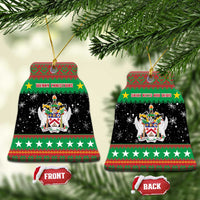 Saint Kitts And Nevis Christmas Ceramic Ornament Coat Of Arms Xmas Vibe - Wonder Print Shop
