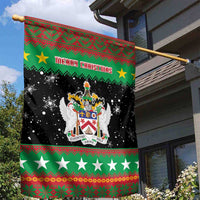 Saint Kitts And Nevis Christmas Garden Flag Coat Of Arms Xmas Vibe - Wonder Print Shop