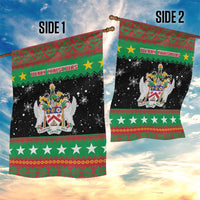 Saint Kitts And Nevis Christmas Garden Flag Coat Of Arms Xmas Vibe - Wonder Print Shop