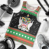 Saint Kitts And Nevis Christmas Men Tank Top Coat Of Arms Xmas Vibe - Wonder Print Shop