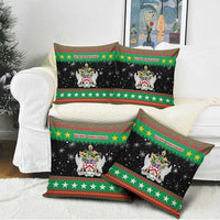 Saint Kitts And Nevis Christmas Pillow Cover Coat Of Arms Xmas Vibe - Wonder Print Shop