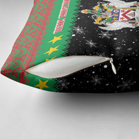 Saint Kitts And Nevis Christmas Pillow Cover Coat Of Arms Xmas Vibe - Wonder Print Shop