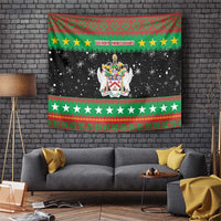 Saint Kitts And Nevis Christmas Tapestry Coat Of Arms Xmas Vibe - Wonder Print Shop