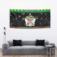 Saint Kitts And Nevis Christmas Tapestry Coat Of Arms Xmas Vibe - Wonder Print Shop