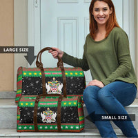 Saint Kitts And Nevis Christmas Travel Bag Coat Of Arms Xmas Vibe - Wonder Print Shop