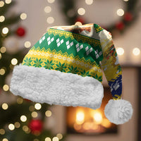 Saint Vincent And The Grenadines Christmas Santa Hat Santa Vincent Parrot With Coat Of Arms - Wonder Print Shop