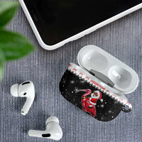 Trinidad And Tobago Christmas AirPods Case Funny Santa Riding Scarlet Ibis - Wonder Print Shop