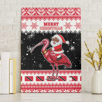 Trinidad And Tobago Christmas Canvas Wall Art Funny Santa Riding Scarlet Ibis - Wonder Print Shop