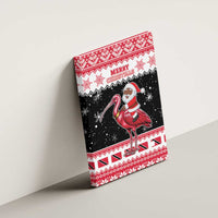 Trinidad And Tobago Christmas Canvas Wall Art Funny Santa Riding Scarlet Ibis - Wonder Print Shop