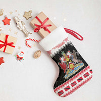 Trinidad And Tobago Christmas Stocking Funny Santa Riding Scarlet Ibis - Wonder Print Shop