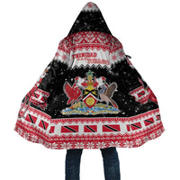 Trinidad And Tobago Christmas Cloak Funny Santa Riding Scarlet Ibis - Wonder Print Shop